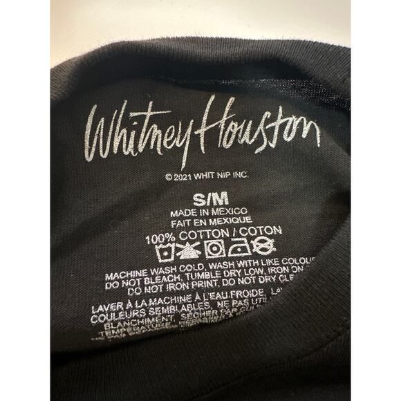 Whitney Houston Long Sleeve Graphic Tee Shirt size small/medium New no tags - Picture 4 of 5